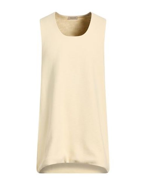 Man Tank top Pastel yellow Size XXL Cotton