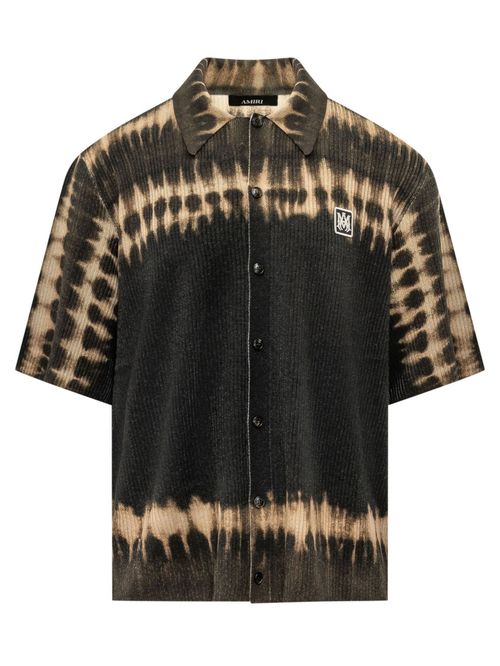 Black Relaxed Tie-Dye Shirt