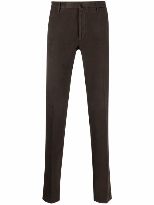 Slim-cut chinos - Brown