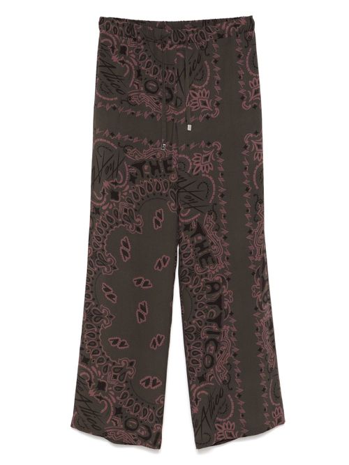 The Attico paisley-print trousers - Green