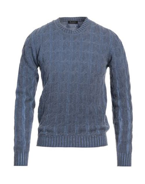 Arovescio Man Sweater Slate blue Size 44 Wool, Cashmere
