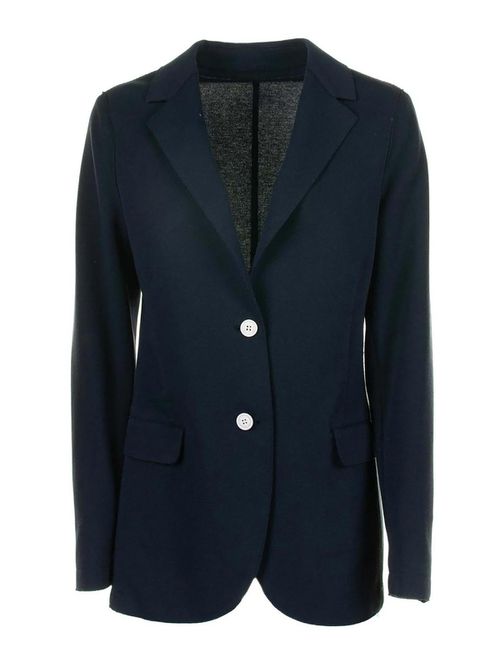 Single-breasted blue jacket