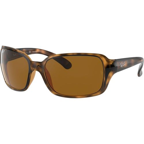 Ray - Ban Woman Ray - Ban RB4068 RB4068 642/57 Sunglasses Injected Turtle Squared Polarized