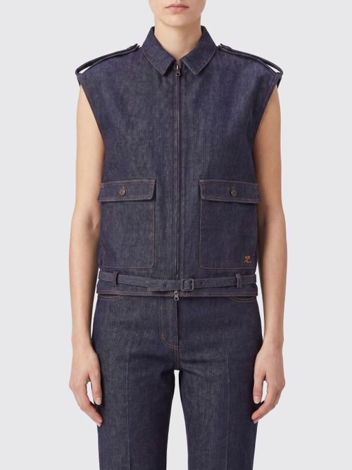 COURRÈGES Jacket Woman color Blue