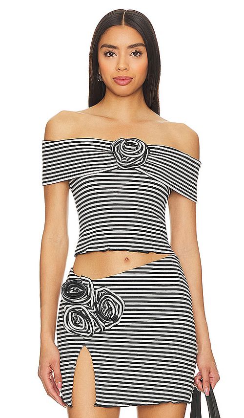 Lovers and Friends Luna Top in White,Black. S. Also in