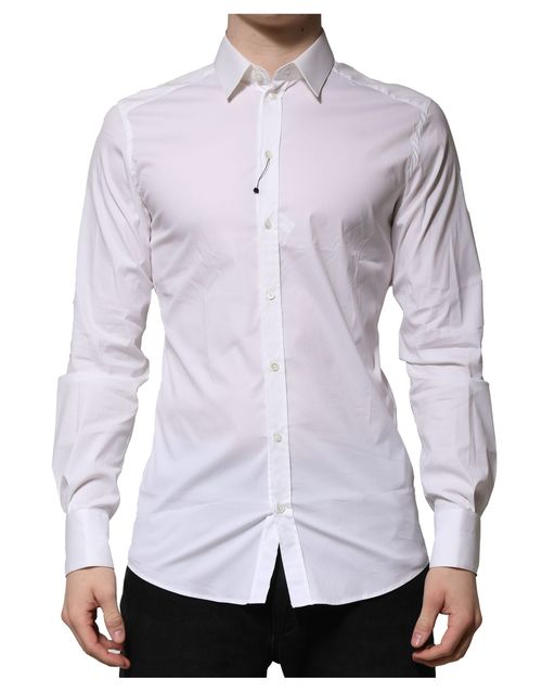Cotton Blend Shirt — White