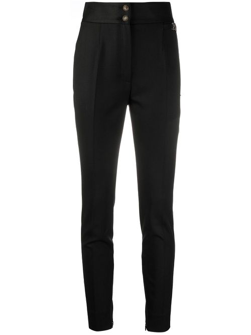 Logo plaque skinny trousers - Neutrals