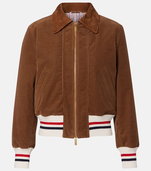 Wale cotton corduroy down jacket