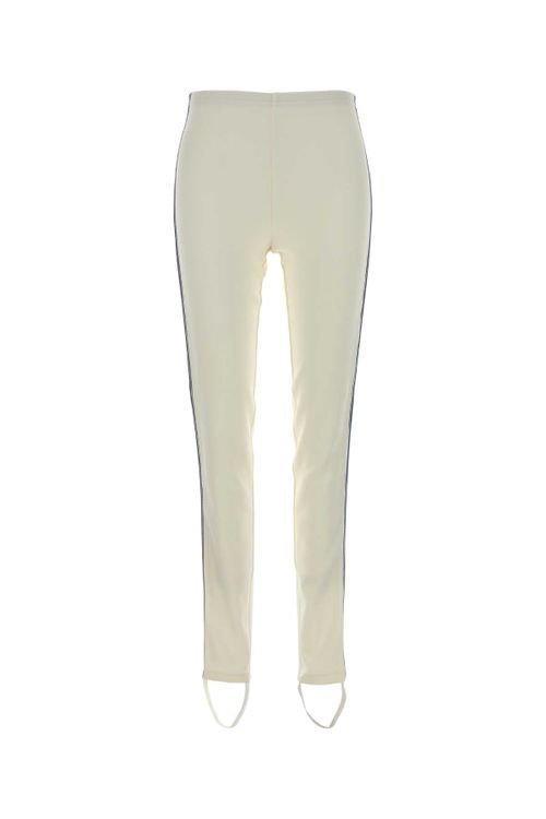 Footed Polyester Leggings — White