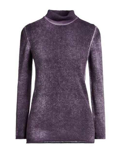 Woman Turtleneck Purple Size 6 Baby alpaca wool, Recycled polyamide, Polyamide