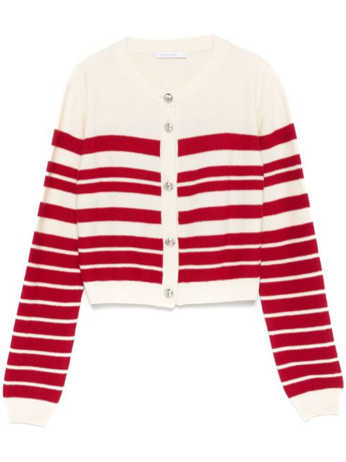 Striped cardigan - Neutrals