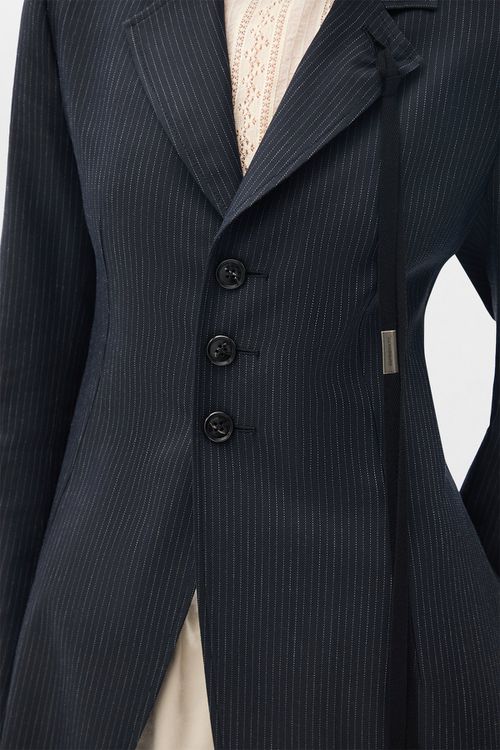 Abke X-long Open Front Fitted Coat