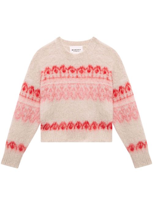 Patterned-jacquard jumper - Neutrals