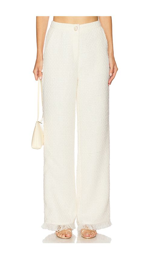 SNDYS Piper Suit Pant in White.  XXS. Also in L, M