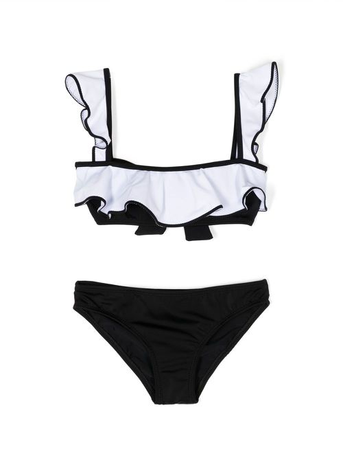 Ruffled bikini set - Black