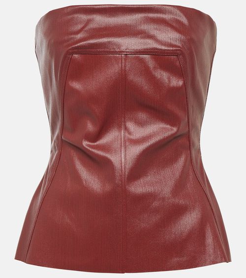 Rick Owens Coated denim corset top