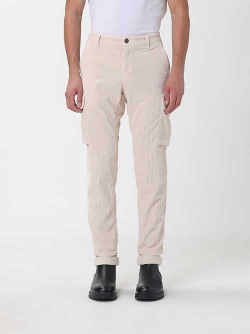 Pants Men color Yellow Cream