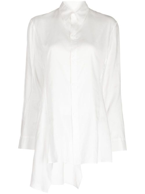 Lawn panelled shirt - White