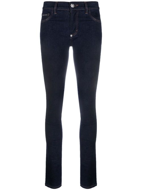 Mid-rise skinny jeans - Blue