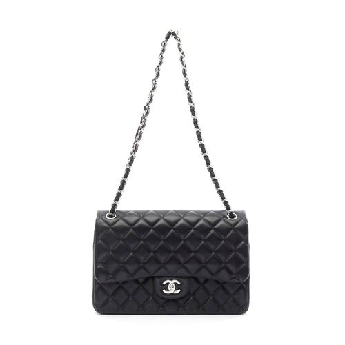 Lambskin Large Classic Flap Shoulder Bag