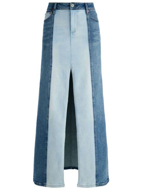 Rye two-tone denim skirt - Blue