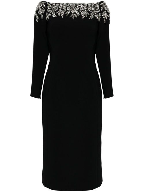 Rosabel crystal-embellished dress - Black