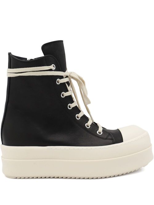 Lace-up platform sneakers - Black