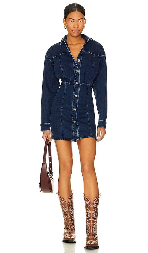 Free People JEANSKLEID FREE PEOPLE AMBER in Blue. Größe 6. Also in 12