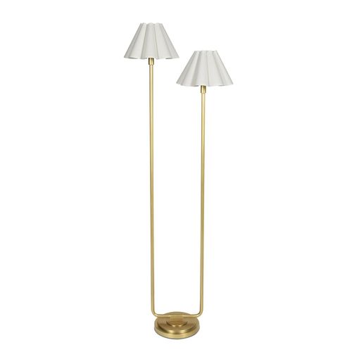 Natural Brass Floor Lamp from the Polly Collection