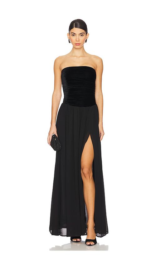 Tularosa Taylor Velvet Gown in Black. XS also in