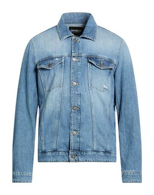 Man Denim outerwear Blue Size 44 Cotton