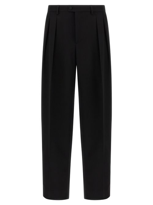 Virgin Wool Trousers — Black