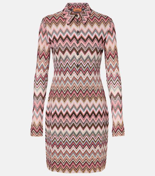 Cotton-blend minidress