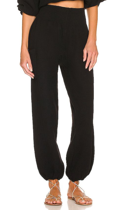 Bobi Relaxed Pant in Black. - XL also in L