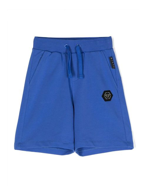 Side logo-patch shorts - Blue