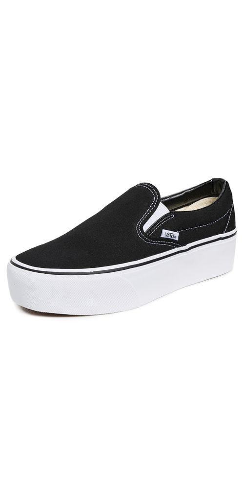 UA Classic Slip-On Stackform Sneakers Black/True White W
