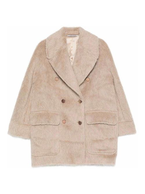 Light Brown Double-Breasted Coat