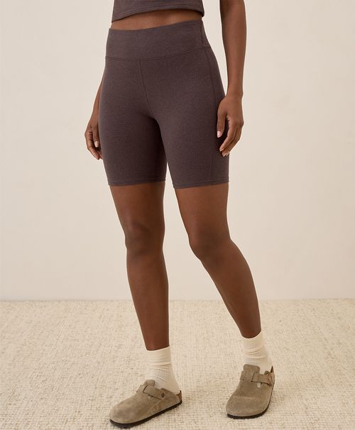 Women's Chocolate Heather On The Go-To Bike Short