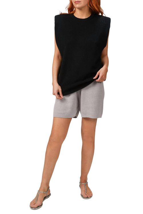 Lounge Shorts In Stone Grey