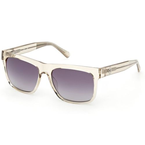 Guess Hombre Guess GU00222 57Z Gafas de sol Inyectado Beige Violeta Cuadrada Norma