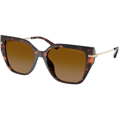 Michael Kors Vrouw Michael Kors MK2231U ST. BARTHS 40319P Zonnebrillen Geïnjecteerd Schildpad Bruin Kwadraat Gepolariseerd
