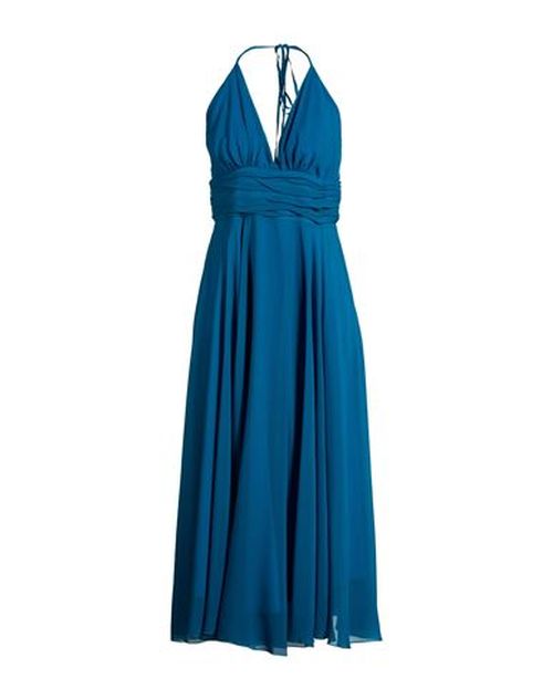 Woman Maxi dress Azure Size 8 Polyester, Elastane