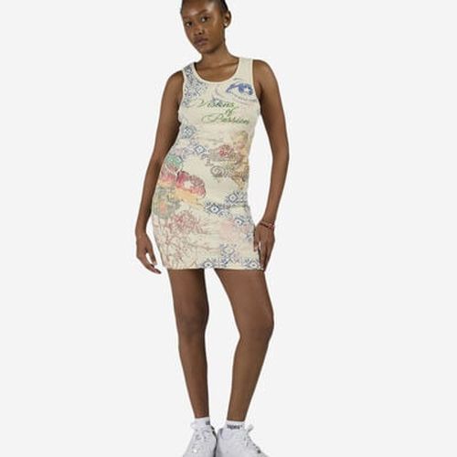 Men's Printed Rib Tank Dress in cream