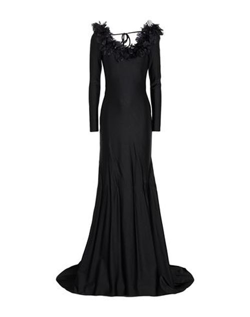 Woman Maxi dress Black Size 2 Polyamide, Elastane