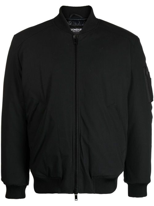 Zip-up padded bomber jacket - Black