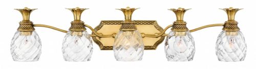 Burnished Brass LED Bath from the Plantation Collection