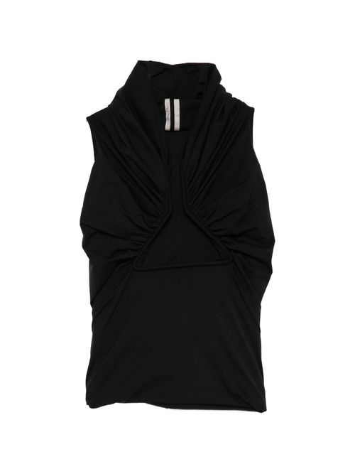 Stretch Cut-Out T-Shirt Top with Front Boning