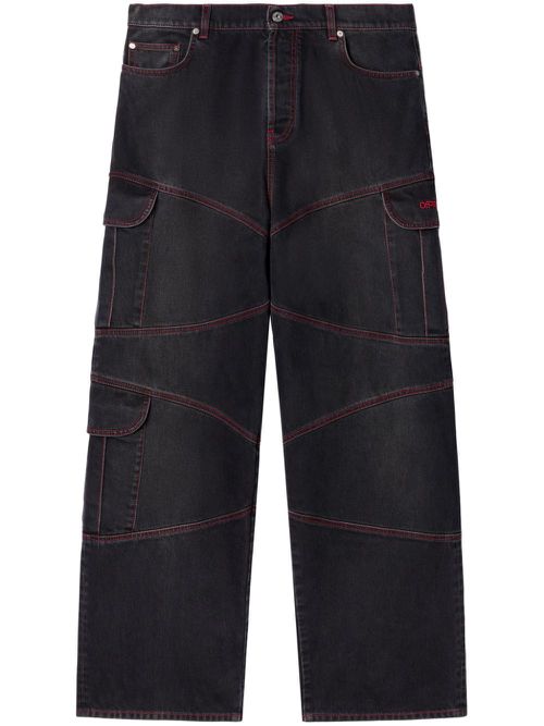 Script Samurai straight jeans - Black