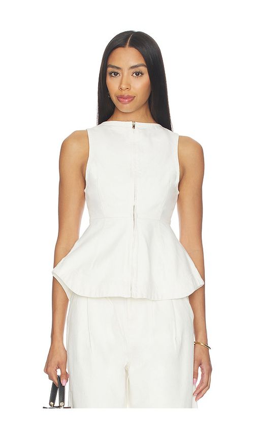 ALIGNE Chlo Denim Top in Cream. - 4 also , 2