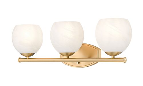 Modern Gold Bathroom Vanity Light from the Colette Collection